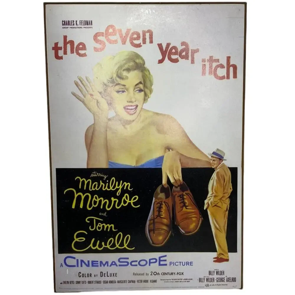 Radio Days The Seven Year Itch Wooden Movie Poster Sign Advertisement